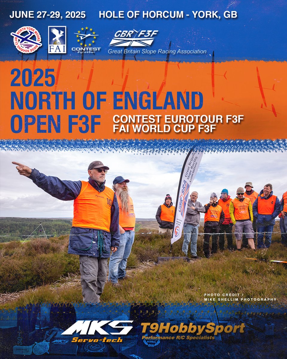 MKS Servo Tech/T9hobbysport are pleased to support 🏁🇬🇧2025 North of England Open F3F - FAI Worldcup/ Eurotour CONTEST.🇬🇧🏁

North York Moors F3F

#MKSservos #MKSservo #MKS #HBL6625 #HV6125E #NorthofEnglandOpen #F3F #F3FUK #F3FGBR #GBSRA #NYMRSC