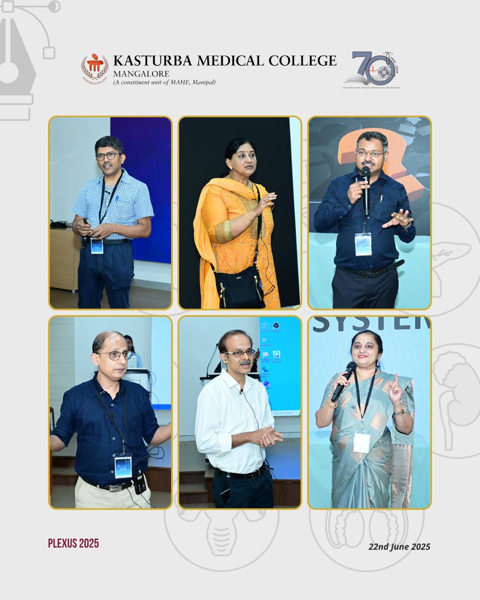 KMC_Mangalore's tweet photo. SPHYGMUS at KMC Mangalore hosted #PLEXUS2025, an Internal Medicine masterclass with 210+ delegates from 15 colleges. Academic sessions, cryptic hunts, and posters made for a vibrant learning experience. #MedicalEducation #StudentFest #KMCMangalore https://t.co/qNEQdBVVwy