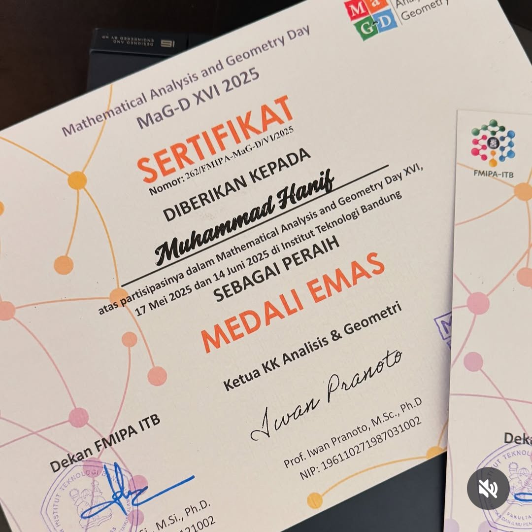 ribboncompass's tweet photo. 2. KING MATEMATIKA BANGKIT DARI TIDURNYA. 

Apa itu lomba makan kerupuk? King #Hanif langsung lomba analisis kalkulus di MaGD ITB &amp; menyabet juara harapan 2!!!!

Tenang ges, ini baru pemanasan... kalian tidak akan siap melihatnya dalam mode ON FIRE🔥🔥🔥🔥 https://t.co/suEjAm6nOx