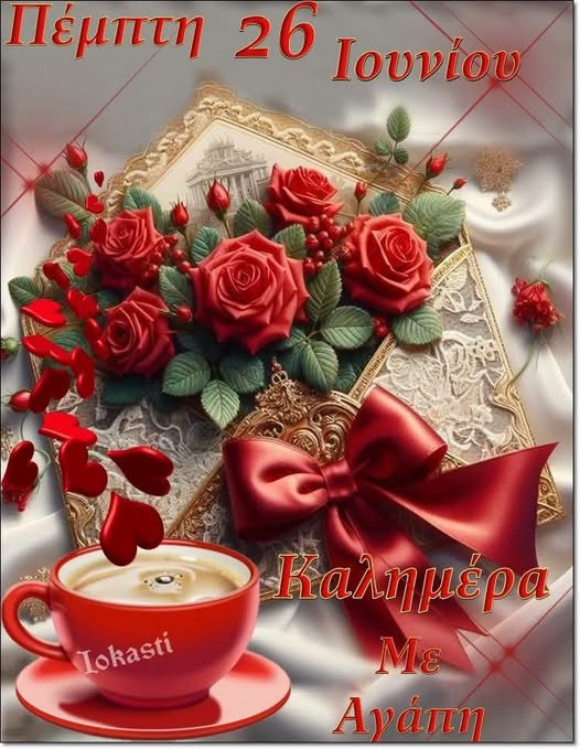 <a href="/A21149Andreou/">Αντριανα Αντρεα</a> Γλυκιά καλημέρα Αντριάνα μου με πολύ αγάπη.Καλή Πέμπτη με υγεία και όμορφες χαρούμενες στιγμές 🌺🌹☕️🐞🧿🦋🫶❤️🍀🦋⚘🐞🎀☕️🌺🧿🌹🙏🙏