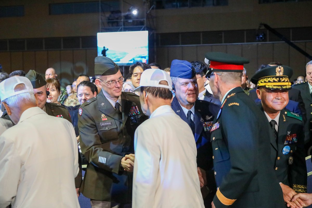 USForcesKorea's tweet image. On June 25, 🇰🇷 marked the 75th Korean War Anniversary at the Daejeon Convention Center. The ROK government honors the veterans—Korean &amp;amp; UN Sending States—who fought for freedom, peace, and prosperity. #KoreanWar75 #NeverForget #ROK #UNAllies tinyurl.com/bdz6cdbm