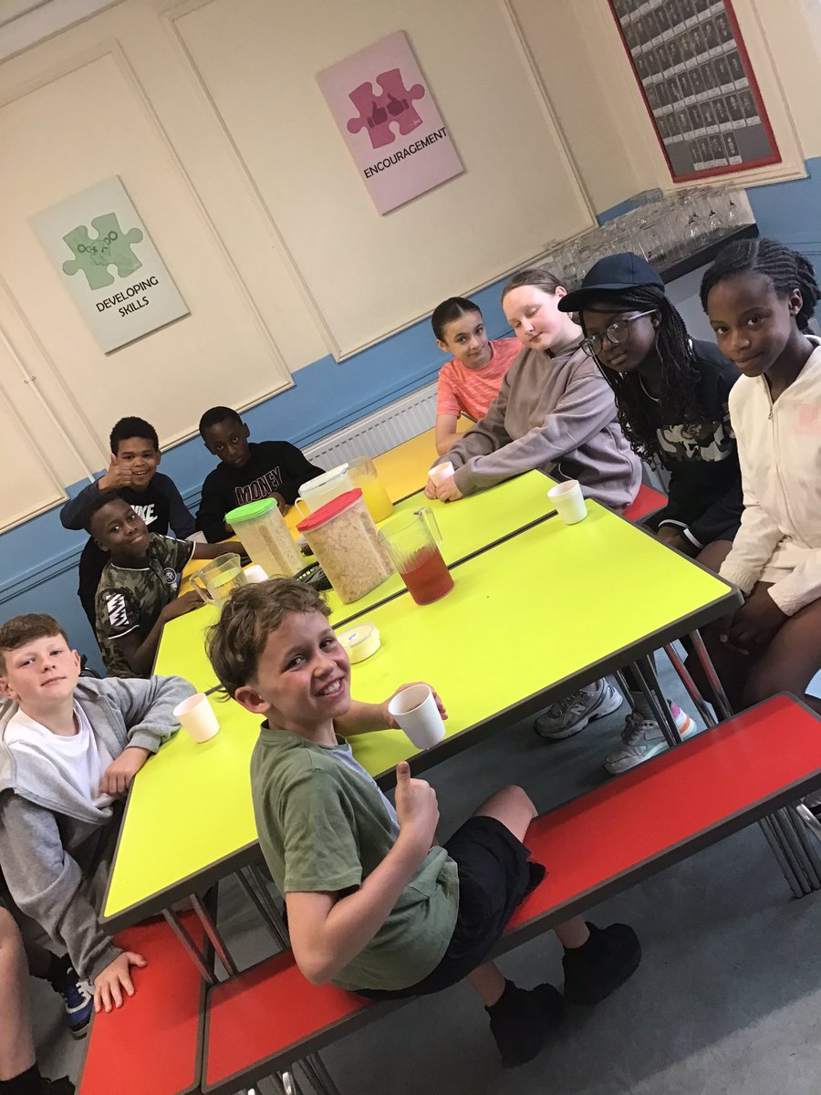 Good morning from Robinwood. Y6 are about to tuck into some yummy breakfast before tackling today’s activities.
