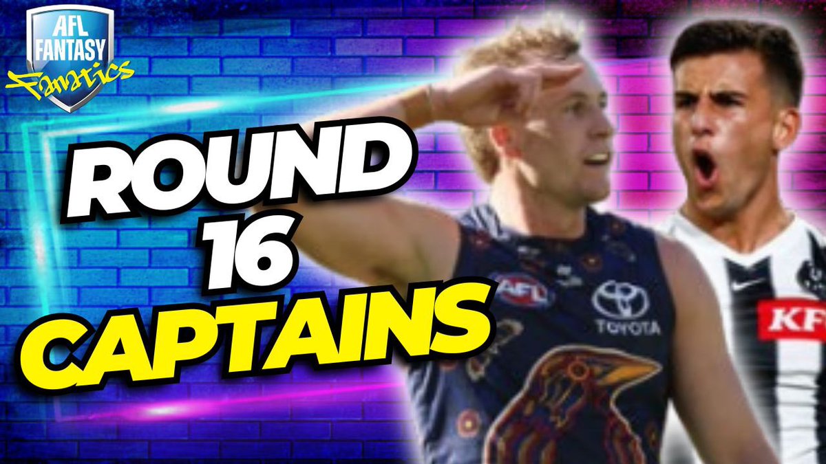 Bailey Irrgang (@bailsdt) on Twitter photo 🚨NEW VIDEO🚨
Round 16 Captains | AFL Fantasy 2025
I go through the best captain options for the week, my top 10 captains, and what my C and VC plans are for Round 16.
<a href="/CaptChallenge/">Captains Challenge</a> #AFLFantasy
WATCH: youtu.be/DOGPBQxuCh0?si… 🚨NEW VIDEO🚨
Round 16 Captains | AFL Fantasy 2025
I go through the best captain options for the week, my top 10 captains, and what my C and VC plans are for Round 16.
<a href="/CaptChallenge/">Captains Challenge</a> #AFLFantasy
WATCH: youtu.be/DOGPBQxuCh0?si…
