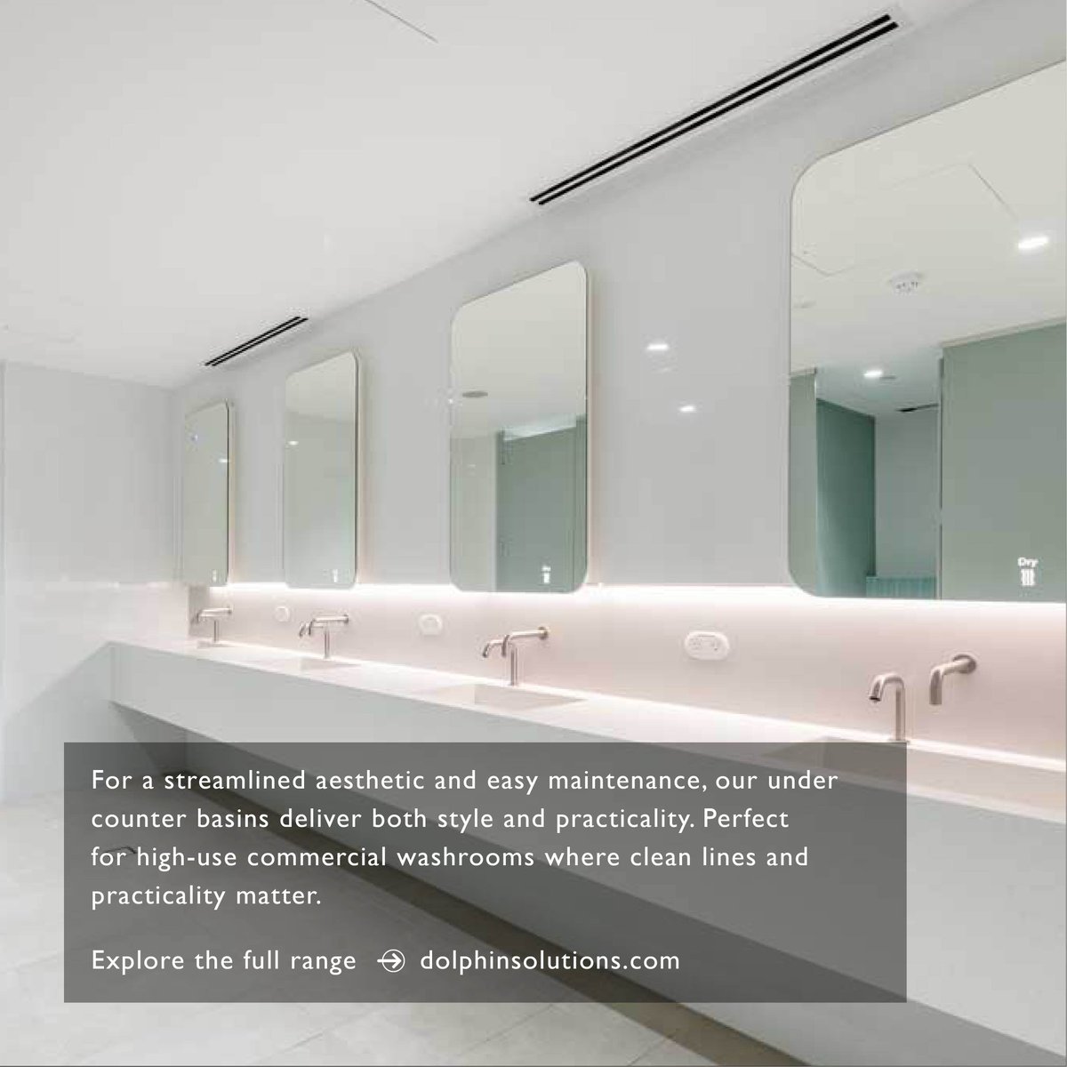 Clean lines, easy maintenance, and a seamless finish.

Designed for simplicity and hygiene, Dolphin’s under counter basins create a seamless, minimalist finish that’s easy to maintain.

🔗 eu1.hubs.ly/H0l1W1p0