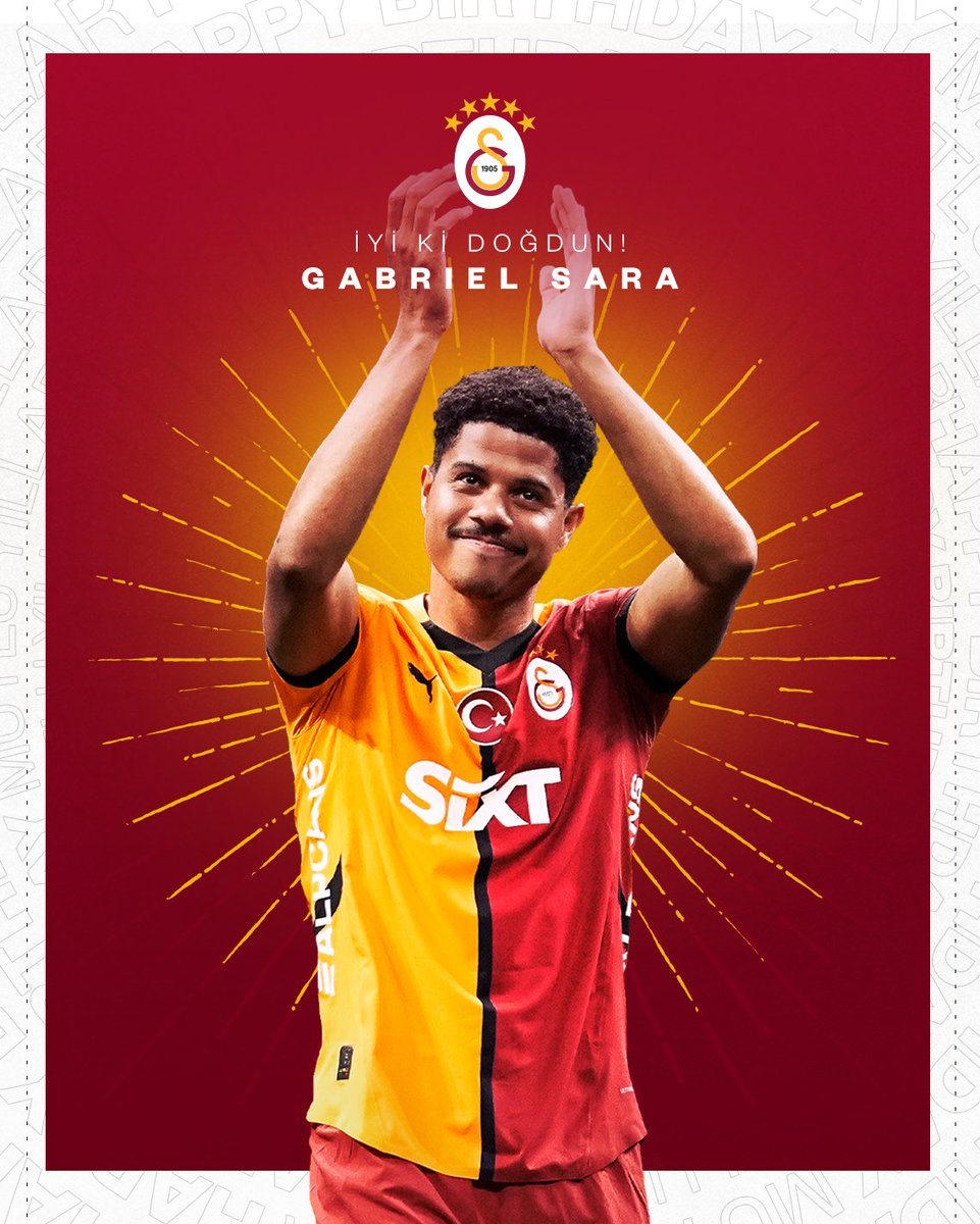 Bugün futbolcumuz Gabriel Sara’nın doğum günü. 🎂

İyi ki doğdun Sara! 💛❤️