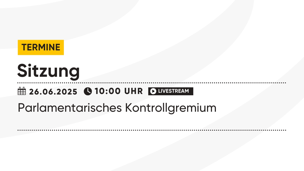 Um 10:00 Uhr tagt das Parlamentarische Kontrollgremium zur Vorstellung des Verfassungsschutzberichts durch Innenminister Thomas Strobl und Verfassungsschutzpräsidentin Beate Bube. 
📌 Live-Stream: fcld.ly/livestream 
📌 Tagesordnung: fcld.ly/pkg 

/Team LandtagBW