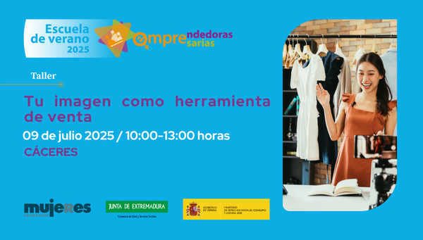 Apúntate al taller de imagen para emprendedoras con Sol Franco, experta en marketing digital.  📅 9 de julio 🕐 Mini sesión práctica incluida📍 Sede FM Cáceres 🔗 Inscríbete 👉 #Extremadura #EscuelaVeranoFundacionMujeres
fundacionmujeres.es/agenda/taller-…