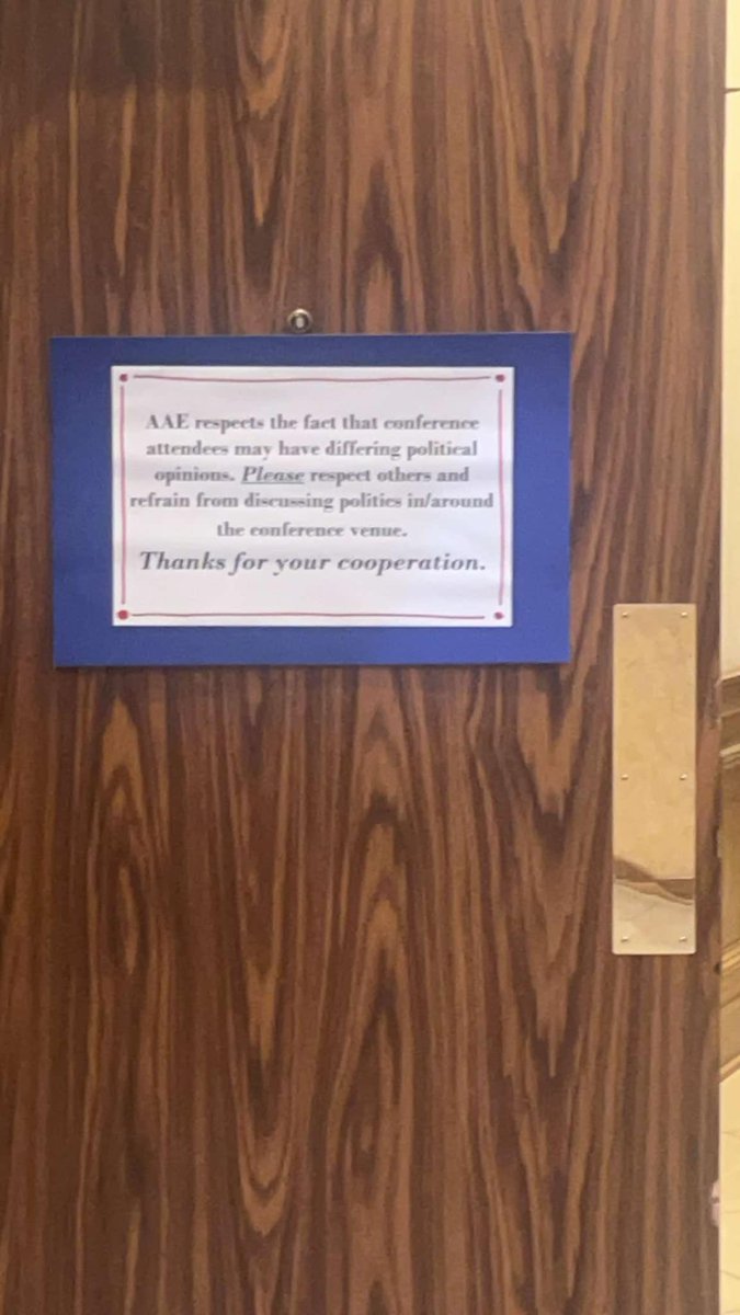 🚨 Arkansas Art Educators (AAE) silence political speech after Trump’s huge victory — banning talk at their conference. Teachers: Boycott the next conference.
Public: Demand schools stop funding this. Contact your school boards &amp; admins! <a href="/FoxNews/">Fox News</a> <a href="/SarahHuckabee/">Sarah Huckabee Sanders</a> <a href="/ArkansasEd/">Arkansas Department of Education</a>