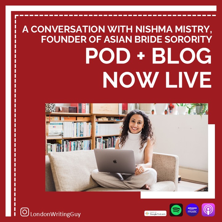 🚨 NOW LIVE 🚨 

We discuss

- Advertising to Asian Bride Sorority 
- IVF and fertility 
- The ABS community 
- Wedding suppliers
- and much more 

🖊 londonwritingguy.com/post/a-convers…
🎙 open.spotify.com/episode/270o2Z…