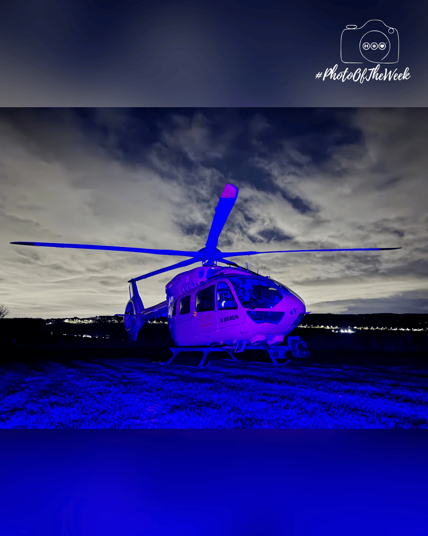 You might notice our iconic yellow helicopter is looking a little... purple! 💛💜

The purple glow is caused by the emergency lights from other vehicles at the scene! 🚨 

Thank you to TCM Will N, for snapping this shot whilst at an incident in Otley, West Yorks.

#PhotoOfTheWeek