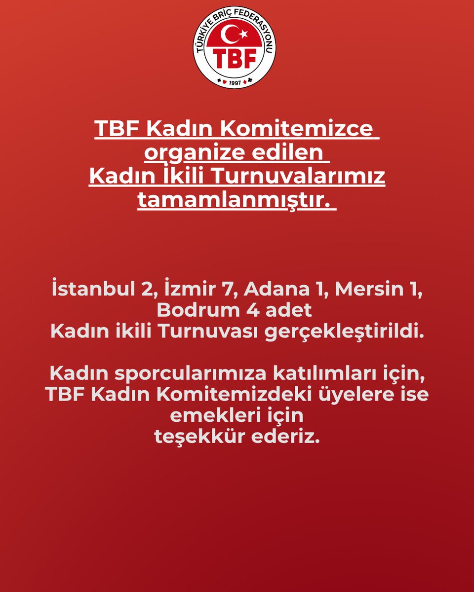 Türkiye Briç Federasyonu (@tbricfed) on Twitter photo 