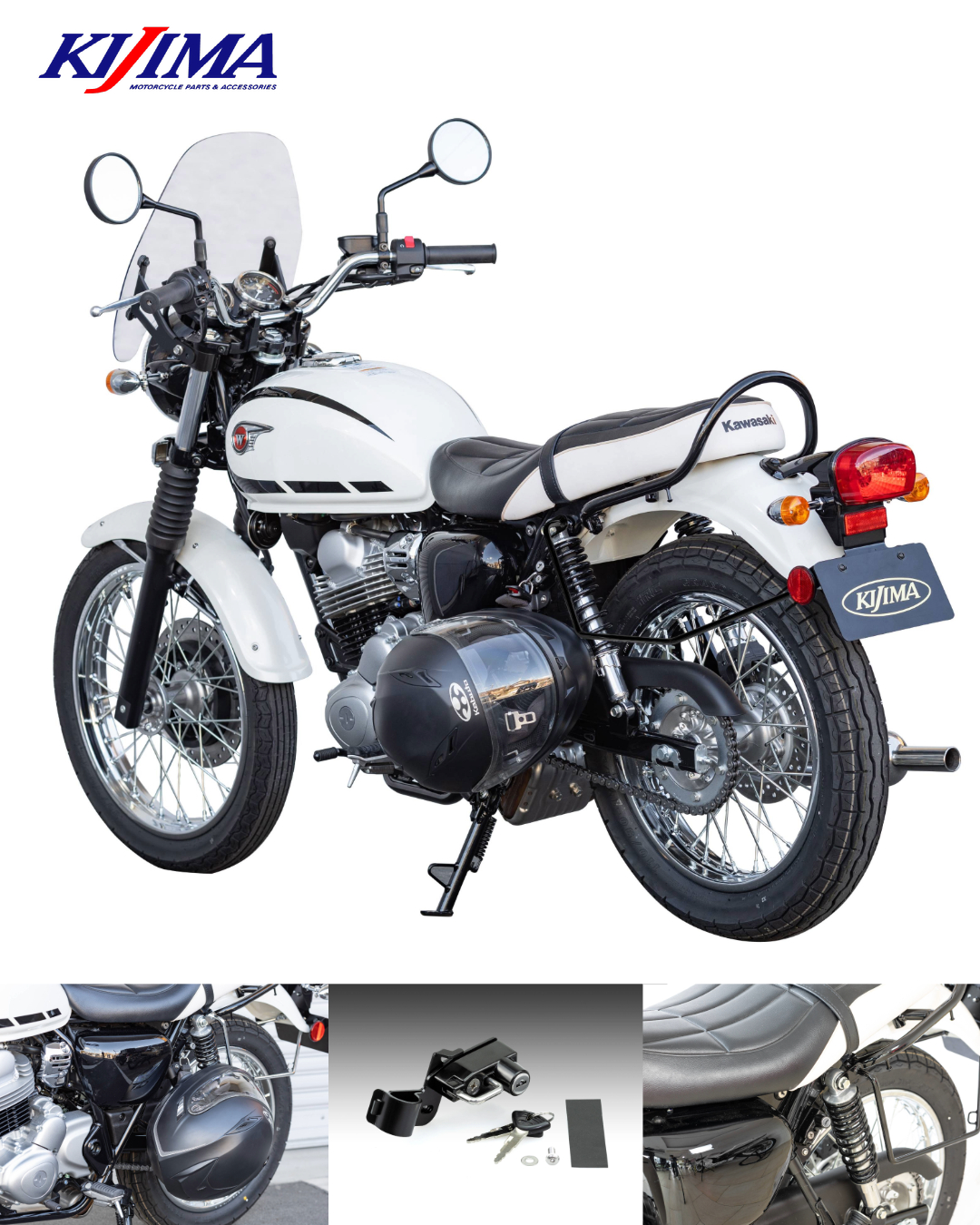きいまる Amazon | デイトナ(Daytona) バイク用 ヘルメットロック W230