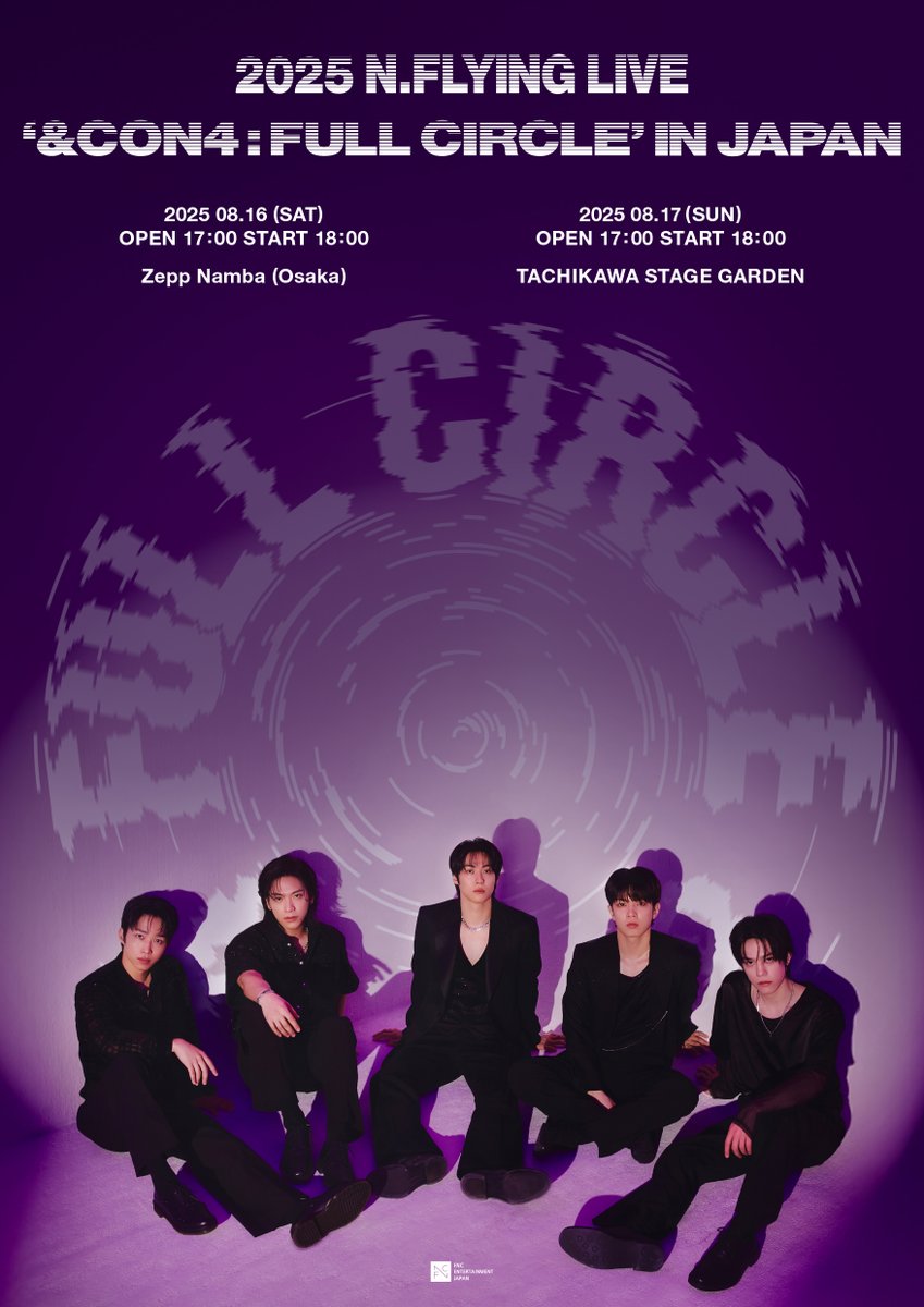 NF_official_jp's tweet photo. ＼2025 N.Flying LIVE WORLD TOUR '&CON4 : FULL CIRCLE' IN JAPAN／
N.Fia JAPAN2次先行受付スタート!!📢

❤FC先行購入者特典❤
終演後 #NFlying に会える『ハイタッチ会』に抽選で合計1,000名様をご招待!!🙌

📍8/16(土)：Zepp Namba(大阪)
📍8/17(日)：TACHIKAWA STAGE GARDEN(東京)

🔗詳細はこちら
https://t.co/Ji0d08B4Ry

#FULL_CIRCLE