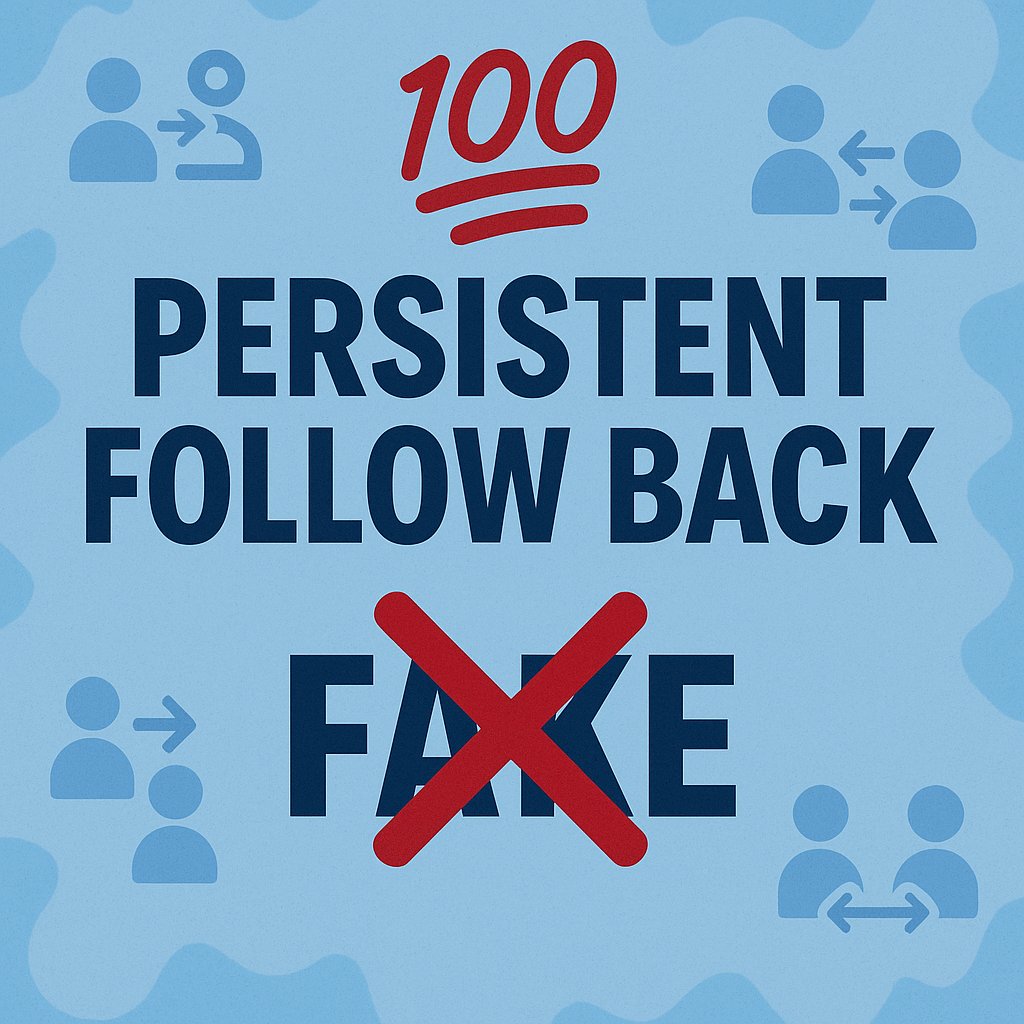 Rajislam0007's tweet photo. Persistent Follow Back
❌ No Fake
📌 Let’s grow together – Follow me, I’ll follow back!
#FollowBack #TwitterGrowth #100FollowBack https://t.co/apWwkdk0wi