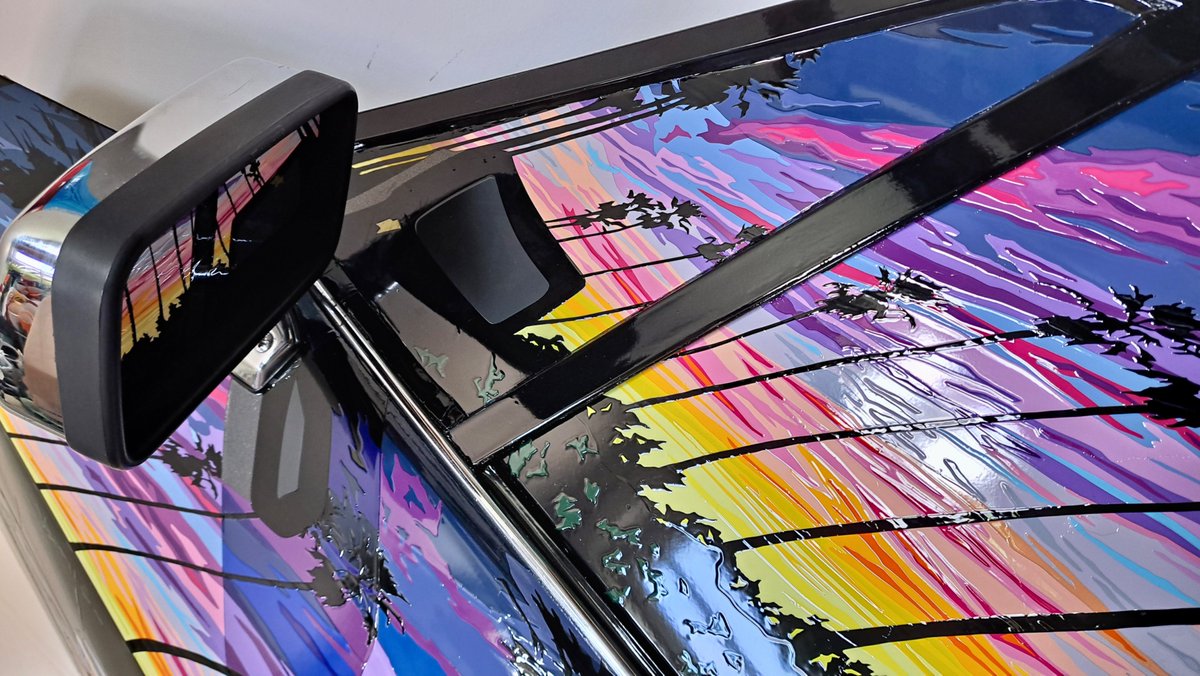 JClarkArtist's tweet image. A sneak peek at my latest car door artwork to be exclusively revealed at motoarto.com this July  3/4/5 at @BikeShedMC. LAXJ-S features a #handcut #vinyl rendition of an L.A. sunset reflected on an @Jaguar XJS door. Visit Motoarto to get your tickets. #jaguar #jaguarxjs