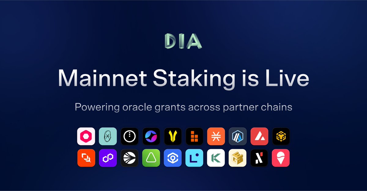 Arbitrum Universe (@arb_universe) on Twitter photo π₯ <a href="/DIAdata_org/">DIA | Cross-Chain Oracles for Web3</a> Mainnet Staking is LIVE! Stake $DIA and support builders!
π‘ Secure the #Lumina network & fund DIA Oracle Grants for dApps.
π€ Staking rewards directly power oracle infrastructure for a thriving ecosystem!
π VISIT
diadata.org/app/staking/
#ARB_Universe π₯ <a href="/DIAdata_org/">DIA | Cross-Chain Oracles for Web3</a> Mainnet Staking is LIVE! Stake $DIA and support builders!
π‘ Secure the #Lumina network & fund DIA Oracle Grants for dApps.
π€ Staking rewards directly power oracle infrastructure for a thriving ecosystem!
π VISIT
diadata.org/app/staking/
#ARB_Universe