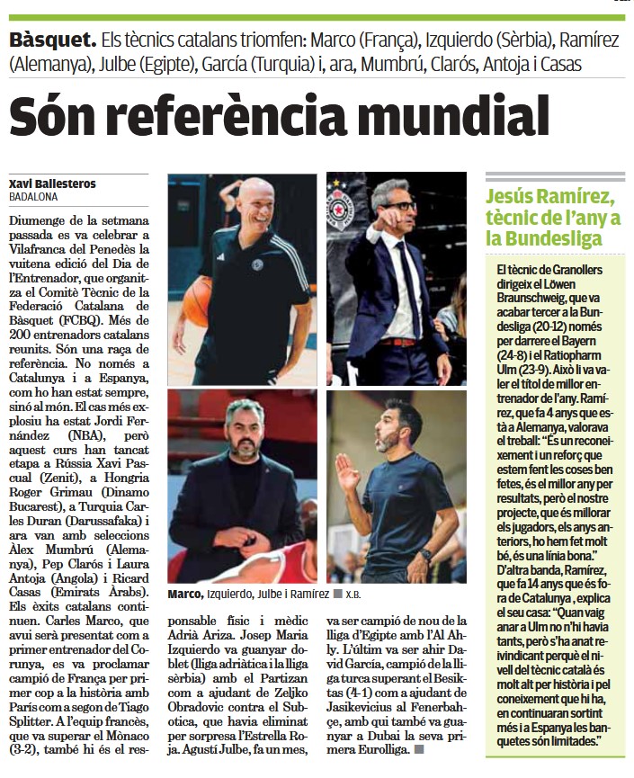 ACEEB (@aceebbasquet) on Twitter photo "Els entrenadors catalans, referència mundial"
✍️ Bon article de <a href="/BallesterosXavi/">xavi ballesteros</a> a <a href="/lesportiuCAT/">L'Esportiu de Catalunya</a> "Els entrenadors catalans, referència mundial"
✍️ Bon article de <a href="/BallesterosXavi/">xavi ballesteros</a> a <a href="/lesportiuCAT/">L'Esportiu de Catalunya</a>
