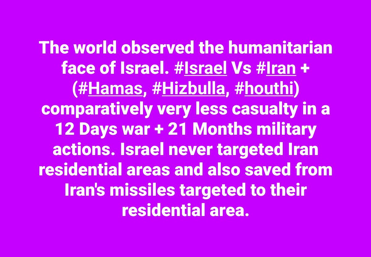 Israel against terrorism thus only targeted terrorists not civilians.
<a href="/PMOIndia/">PMO India</a> <a href="/narendramodi/">Narendra Modi</a> <a href="/AmitShah/">Amit Shah</a> <a href="/arjunrammeghwal/">Arjun Ram Meghwal</a> <a href="/myogiadityanath/">Yogi Adityanath</a> <a href="/ABVPVoice/">ABVP</a> <a href="/23pradeepsingh/">Pradeep Singh</a> <a href="/AmritaSang81787/">Amrita Sanghi</a> <a href="/UdayMahurkar/">Uday Mahurkar</a> <a href="/Shreeharib1/">Shreehari Borikar</a> <a href="/23pradeepsingh/">Pradeep Singh</a> <a href="/IsraelinIndia/">Israel in India</a> <a href="/IDF/">Israel Defense Forces</a> <a href="/IsraelMFA/">Israel Foreign Ministry</a> <a href="/netanyahu/">Benjamin Netanyahu - בנימין נתניהו</a> <a href="/AdhivaktaP/">Akhil Bharatiya Adhivakta Parishad</a>