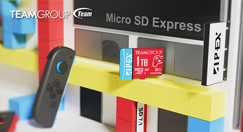 🚀 TEAMGROUP Unveils the APEX SD7.1 MicroSD Express Card!
Next-gen speed for handheld gaming starts here.

🎮 Blazing Fast – Up to 800MB/s read and 700MB/s write
⚡ PCIe Gen3 x1 + NVMe for top-tier performance
🕹️ Optimized for devices like Nintendo Switch™ 2
📱 Backward