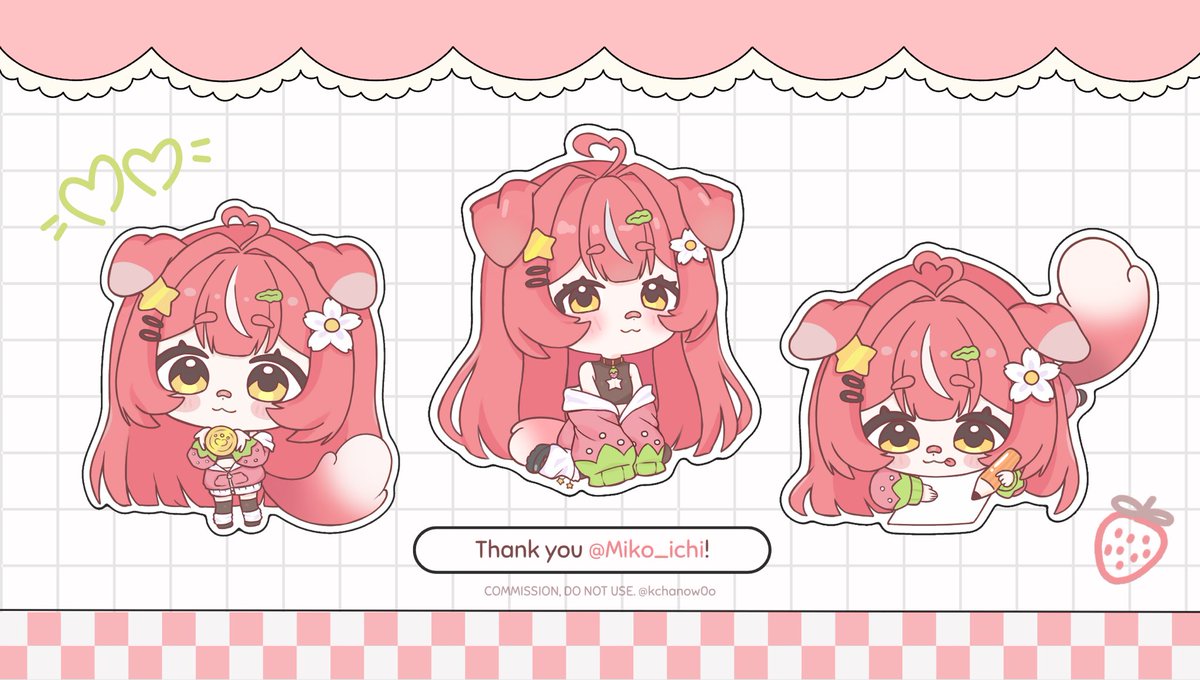 ᯓᡣ𐭩 for <a href="/Miko_ichi/">MikoIchi ⸝⸝ 🍓🩷</a> 🍓⭐️ #VGenComm 

ᯓᡣ𐭩 (two) chibi 1

ᯓᡣ𐭩 (one) chibi 2