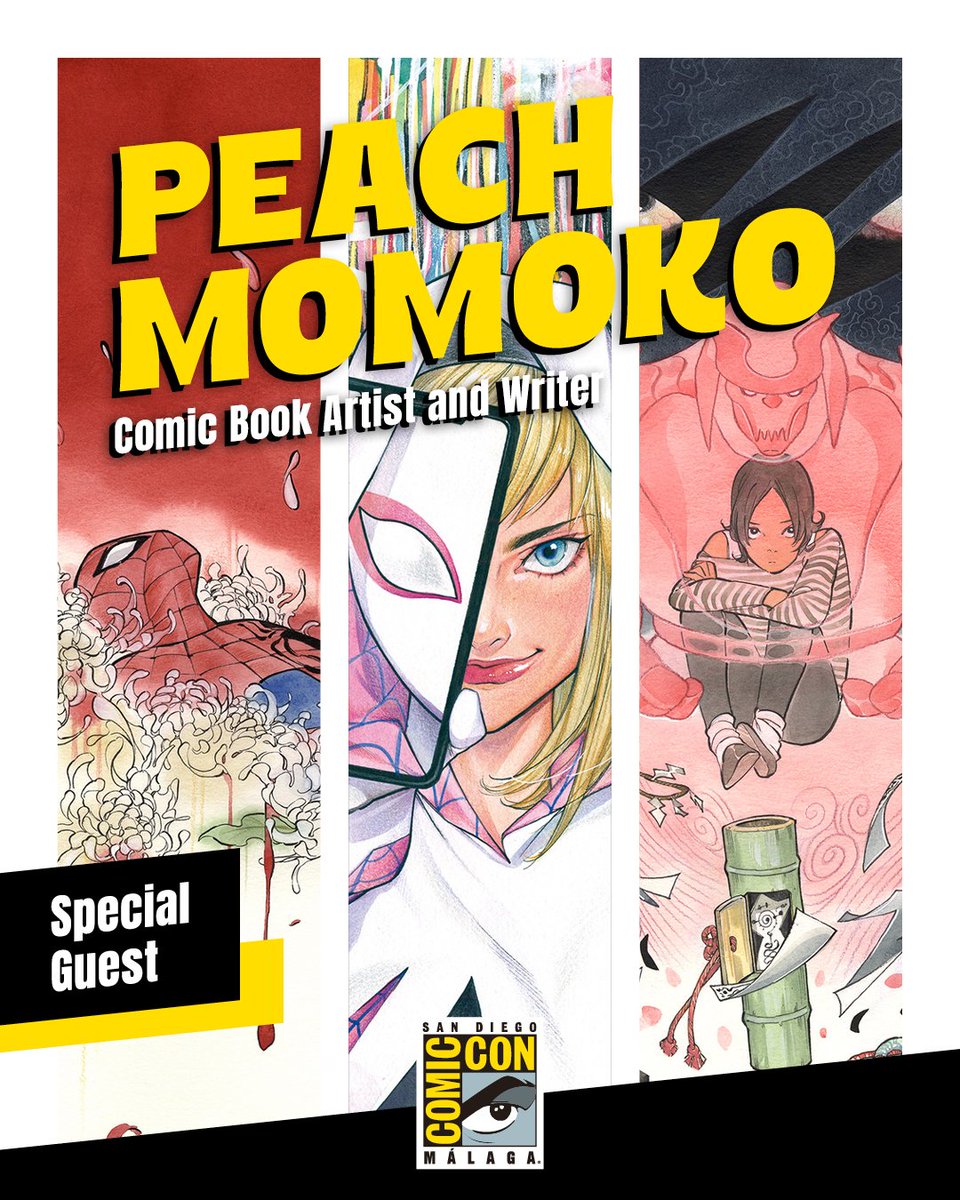 comicconmalaga's tweet photo. 🇪🇸 Su estilo mezcla el folclore japonés con una estética moderna y atrevida, y la ha convertido en una auténtica sensación mundial.

Nos enorgullece anunciar a Peach Momoko como invitada especial en San Diego Comic-Con Málaga 2025. https://t.co/w8PAymqllE