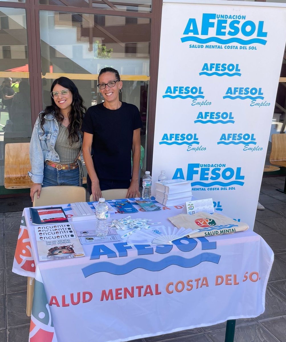 #Afesol | #Programas2025
El pasado miércoles 28 de mayo, participamos en la Feria de Entidades organizada con motivo del Consejo Social Penitenciario Local
Compartimos con los internos/as del centro información sobre salud mental y nuestros programas de inserción