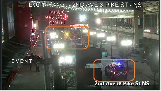 1 Ave & 2nd Ave. के बीच पाइक सेंट पर टकराव।