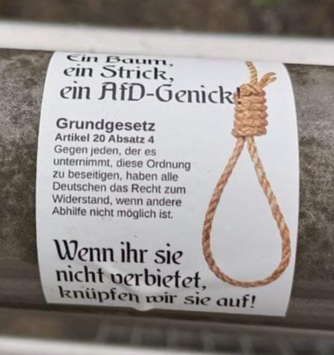 Keine Hausdurchsuchungen, keine Meldungen, gar nix.