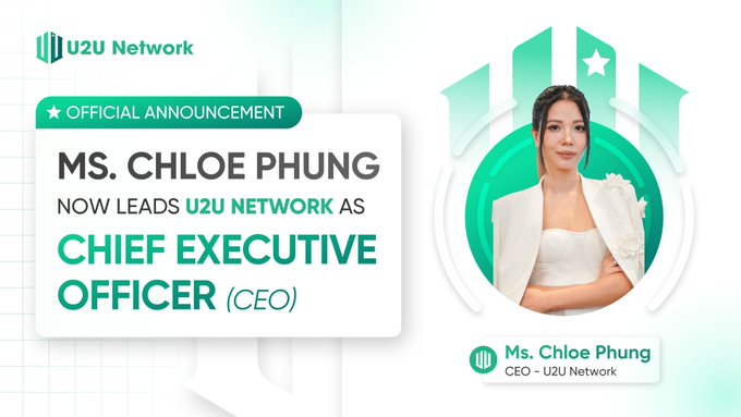 Cryptomark247's tweet photo. Meet our new CEO: @Trangphungvn🌟
A visionary. A builder. A force behind U2U’s mission.
Chloe Phung isn’t just leading a blockchain project —she’s crafting a “Make in Vietnam” digital future for enterprises & #Web3 alike @u2u_xyz 🇻🇳
#U2UNetwork $U2U #VietnamTech #jeddah #riyadh https://t.co/exgtPZiggm