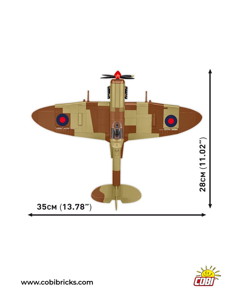 COBI_Bricks's tweet image. 🇬🇧 The RAF legend returns in tropical camouflage!
✈️ The Supermarine Spitfire Mk.IXe is flying into the COBI lineup this July!
This model is inspired by a real aircraft preserved at a museum in Malta — a true WWII air combat hero! 🌍🔥

🛒 Available in July at…
