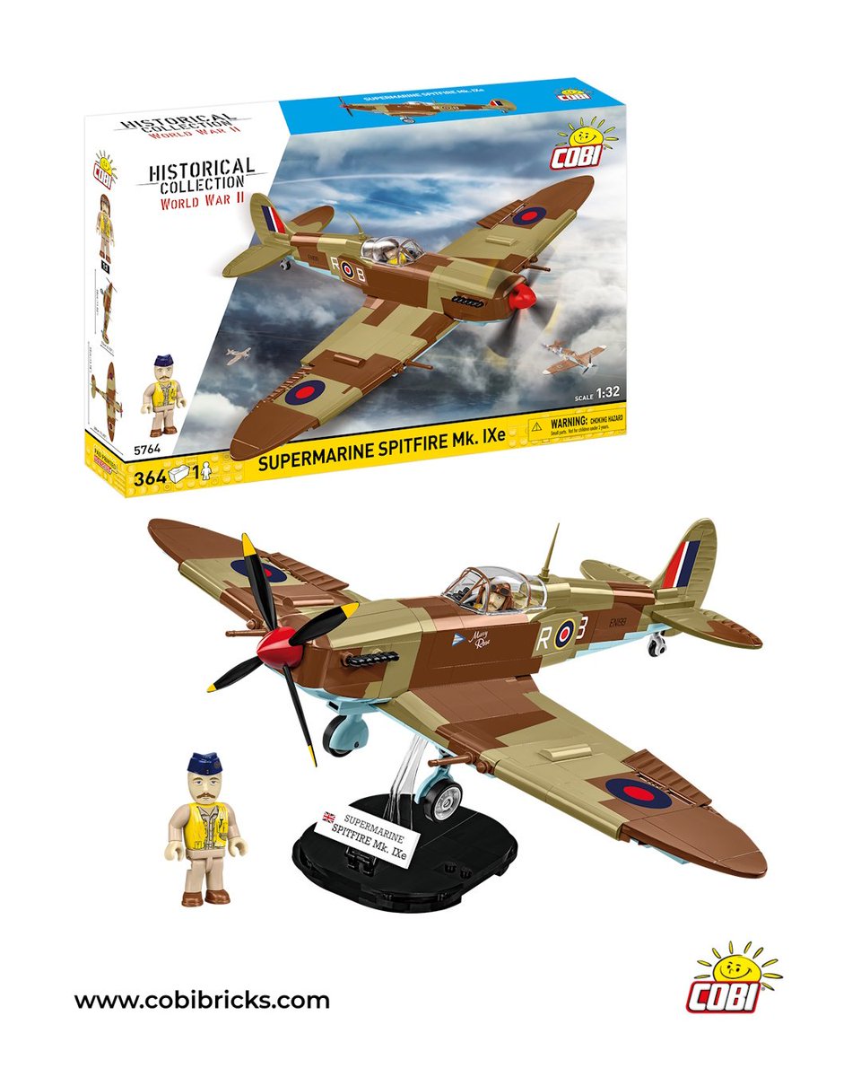 COBI_Bricks's tweet image. 🇬🇧 The RAF legend returns in tropical camouflage!
✈️ The Supermarine Spitfire Mk.IXe is flying into the COBI lineup this July!
This model is inspired by a real aircraft preserved at a museum in Malta — a true WWII air combat hero! 🌍🔥

🛒 Available in July at…