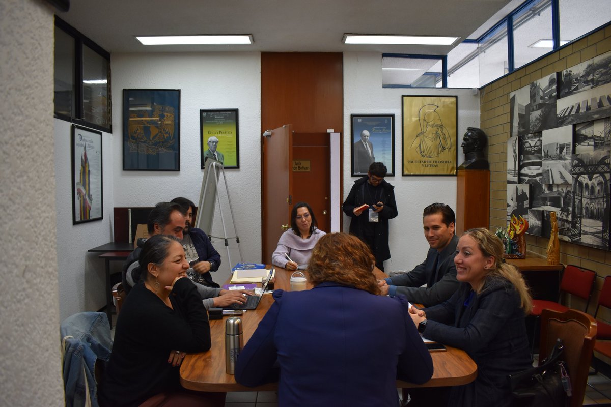 OnesisBP's tweet image. Representantes de @EmbaCuMex sostuvimos fructífero intercambio con directora y parte de equipo docente de la Facultad de Filosofía y Letras de la @UNAM_MX sobre capacidades existentes para profundizar en las vías de cooperación académica con instituciones 🇨🇺 homólogas.