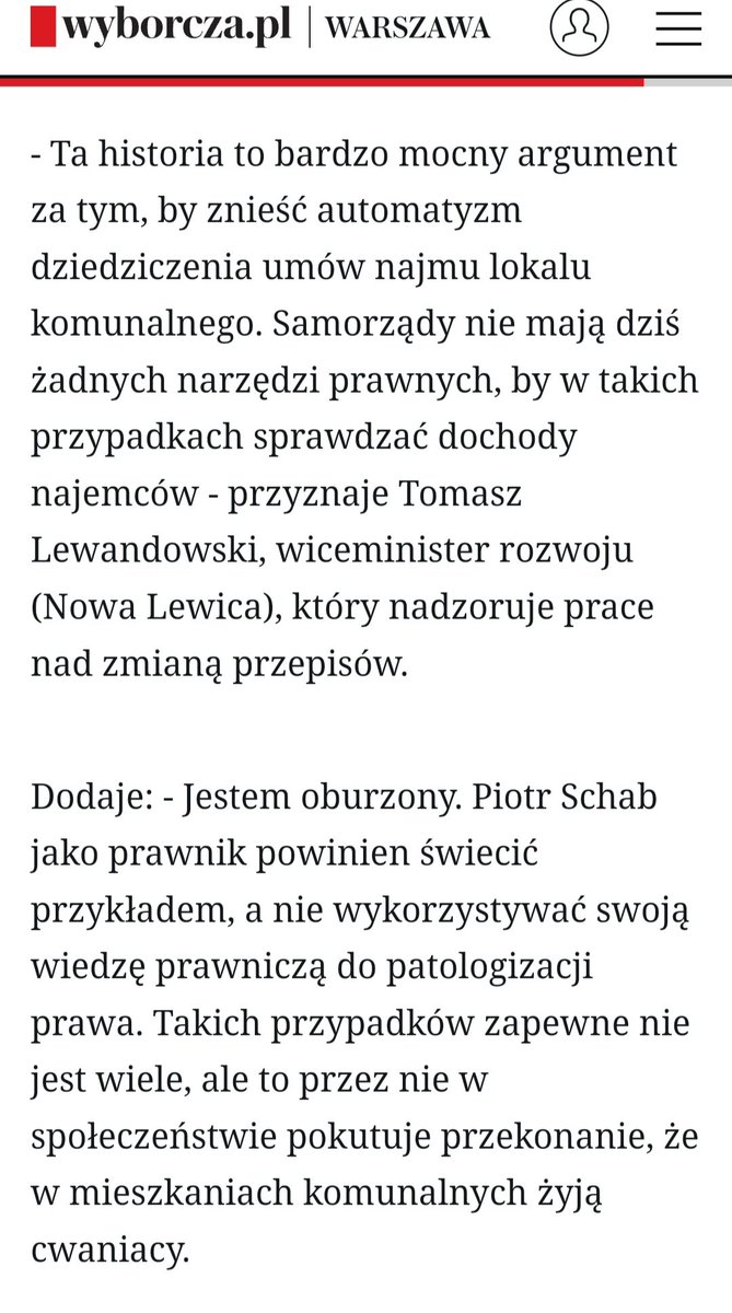 TLewandowskiPoz's tweet image. Czy sędzia zarabiający 20 tys zł/mc i posiadający dom jednorodzinny powinien zajmować 80 metrowe mieszkanie komunalne i płacić za nie 800 zł? Oczywiście NIE, dlatego tak potrzebne jest zniesienie dziedziczenia umów najmu w tym zasobie i weryfikacja dochodowa / majątkowa najemców.