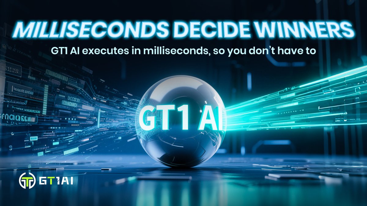 GT1AI_'s tweet image. ⏱ Milliseconds decide winners.
GT1 AI trades in under 20ms — not reacting, but pre-acting.
📉 Liquidity shifts? Tracked.
📊 Momentum gaps? Calculated.

#GT1AI #SmartExecution #MillisecondsMatter #QuantLogic #NoDelay #TradeFaster #SystemDriven