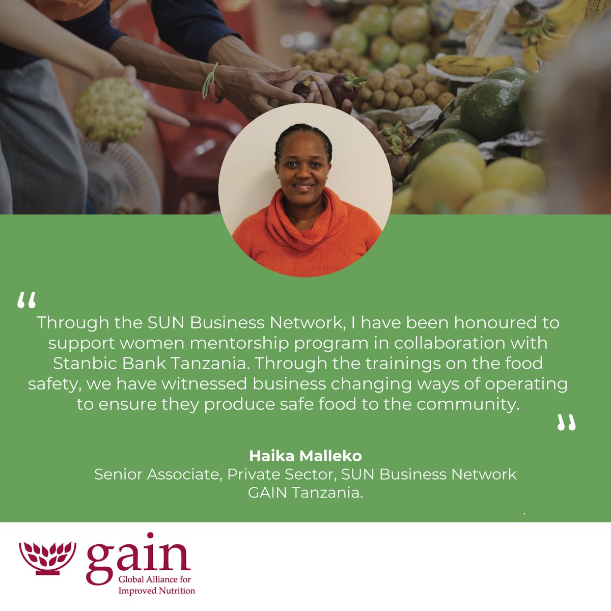 In Tanzania, targeted food safety training for MSMEs is yielding measurable results. The <a href="/SUNBizNet/">SUN Business Network</a> program with <a href="/StanbicBankTZ/">Stanbic Tanzania</a>  shows how technical support helps women entrepreneurs improve operational practices and community food safety. Data-driven capacity building works.