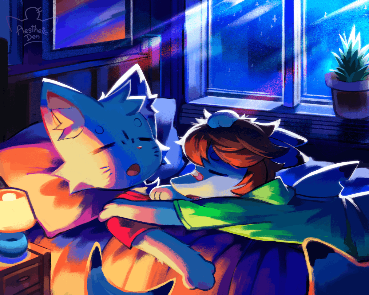 A very cozy night with <a href="/AestheticDen/">AestheticDen | BUSY WITH XBOX LIVE</a>'s OC Klentin, another art attack from last year!