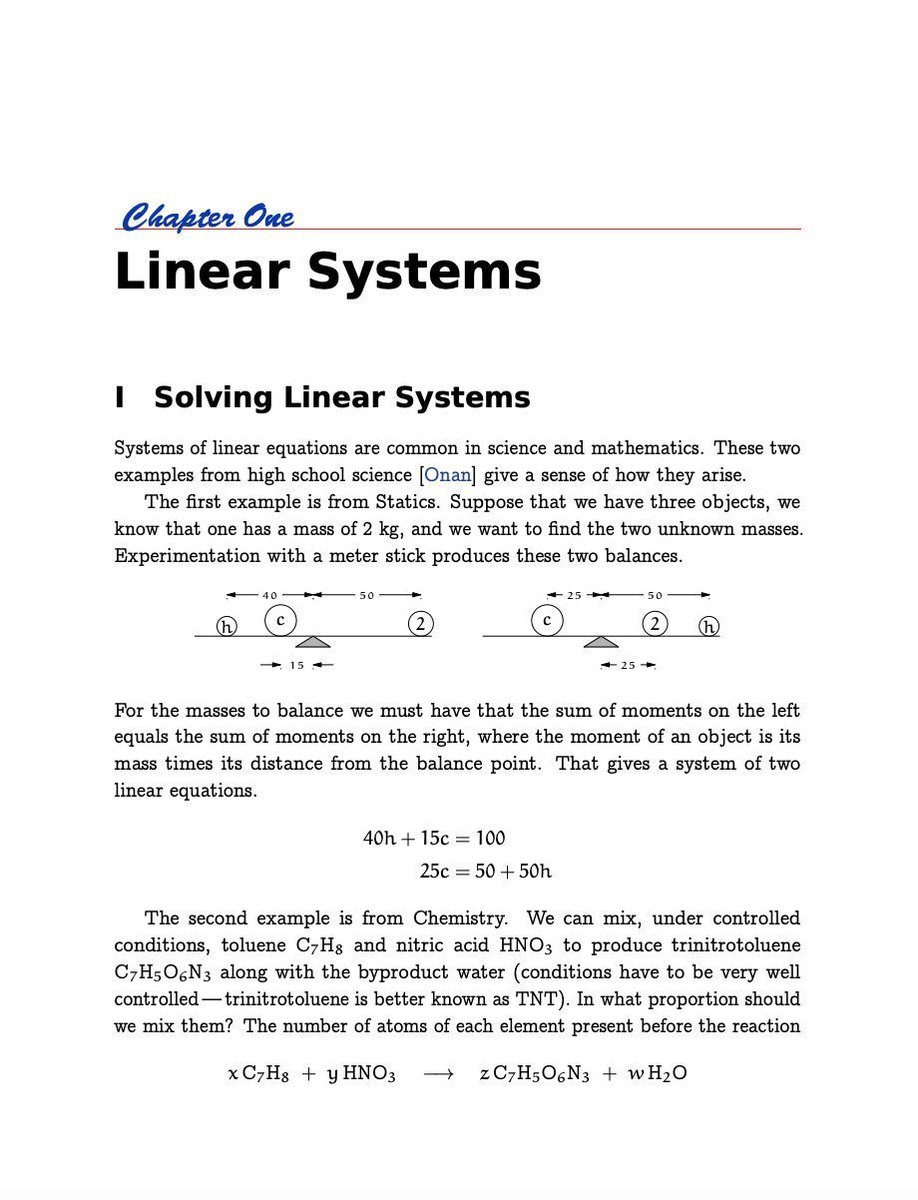 techwith_ram's tweet photo. A Beginner friendly &amp; Completely FREE book. 

One of the best book on Linear Algebra https://t.co/JRjr26KpwD