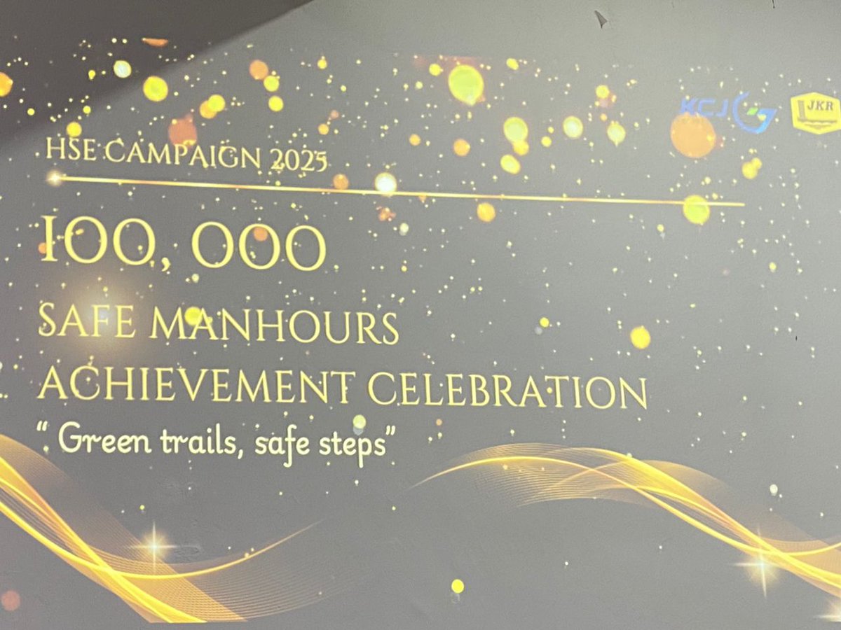 JKRMarang's tweet photo. JKR Mrg dengan kerjasama kontraktor utama KCJ Engineering Sdn Bhd telah menganjurkan sambutan pencapaian 100,000 safe manhours lost time injury (LTI) bagi Projek Membina Jalan Baru dari Kg. Gong Nangka ke Kg Bukit Khor,Marang Terengganu.
#IamJKR
#jkrmalaysia
#KitaJKR
#JKRsynergy https://t.co/D5Yitz5bS4