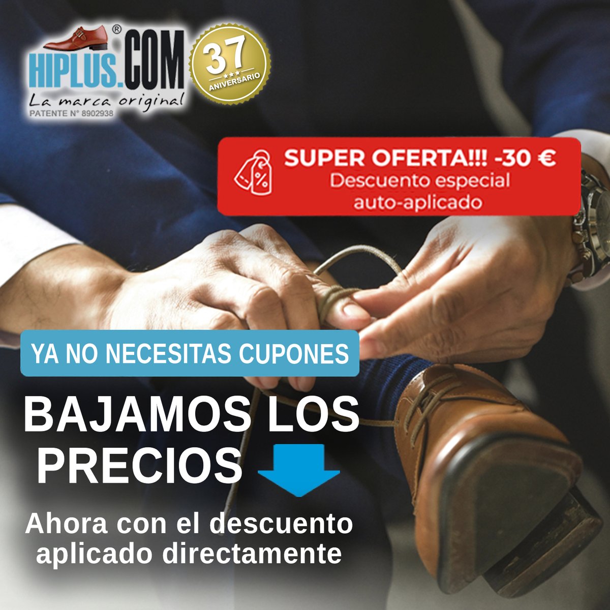 calzadoshiplus's tweet image. ¡Gana altura con estilo y comodidad!
Zapatos con alzas HiPlus con DESCUENTO automático.
Showroom  Madrid (C/ Clara del Rey, 39 – 3ª planta)
hiplus.com
Cita previa 91 413 31 00 / WhatsApp 687 74 22 66
Marca original  37 años
#ZapatosConAlzas #Calzadoconalzas #HiPlus