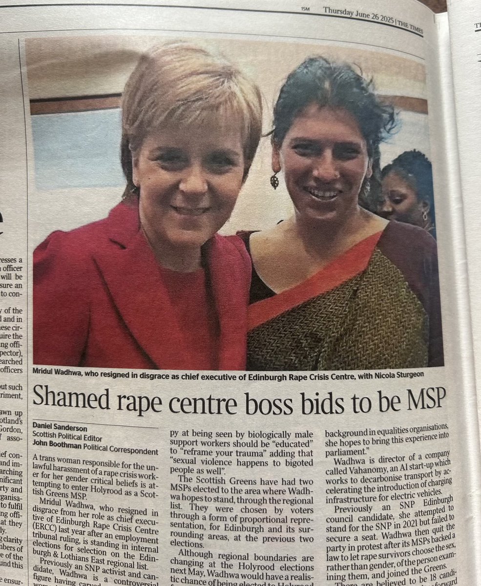 Merryn Somerset Webb (@merrynsw) on Twitter photo Resigned in disgrace after unlawfully harassing rape crisis centre worker. Said rape victims who don't want male support workers should "reframe your trauma." Now chance of becoming MSP. Modern Scotland. Resigned in disgrace after unlawfully harassing rape crisis centre worker. Said rape victims who don't want male support workers should "reframe your trauma." Now chance of becoming MSP. Modern Scotland.