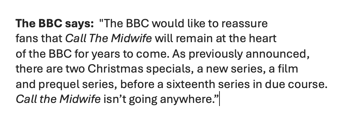 Call the Midwife tweet media