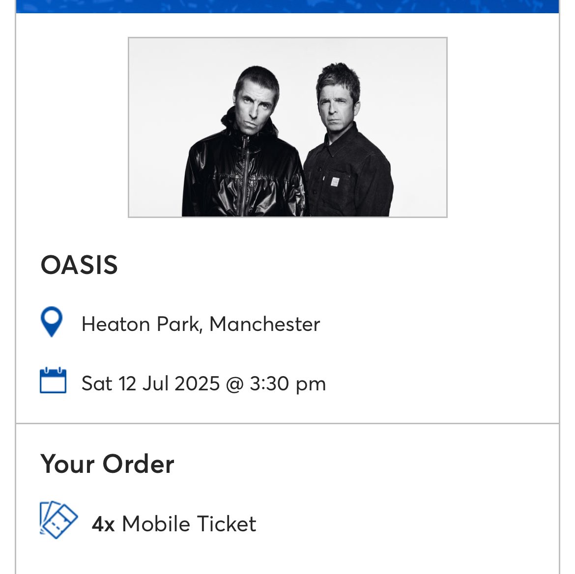 x4 Oasis tickets for sale

Heaton Park, Manchester

Saturday 12th July 2025

DM offers