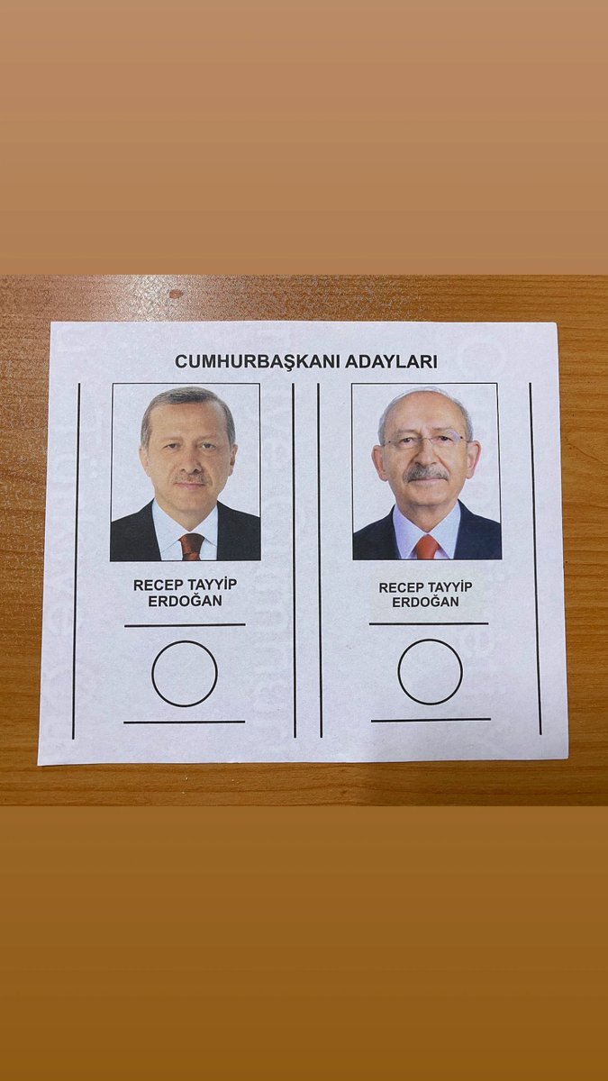 2023 yılında oy verdiğimiz seçim şöyle bir şeymiş: