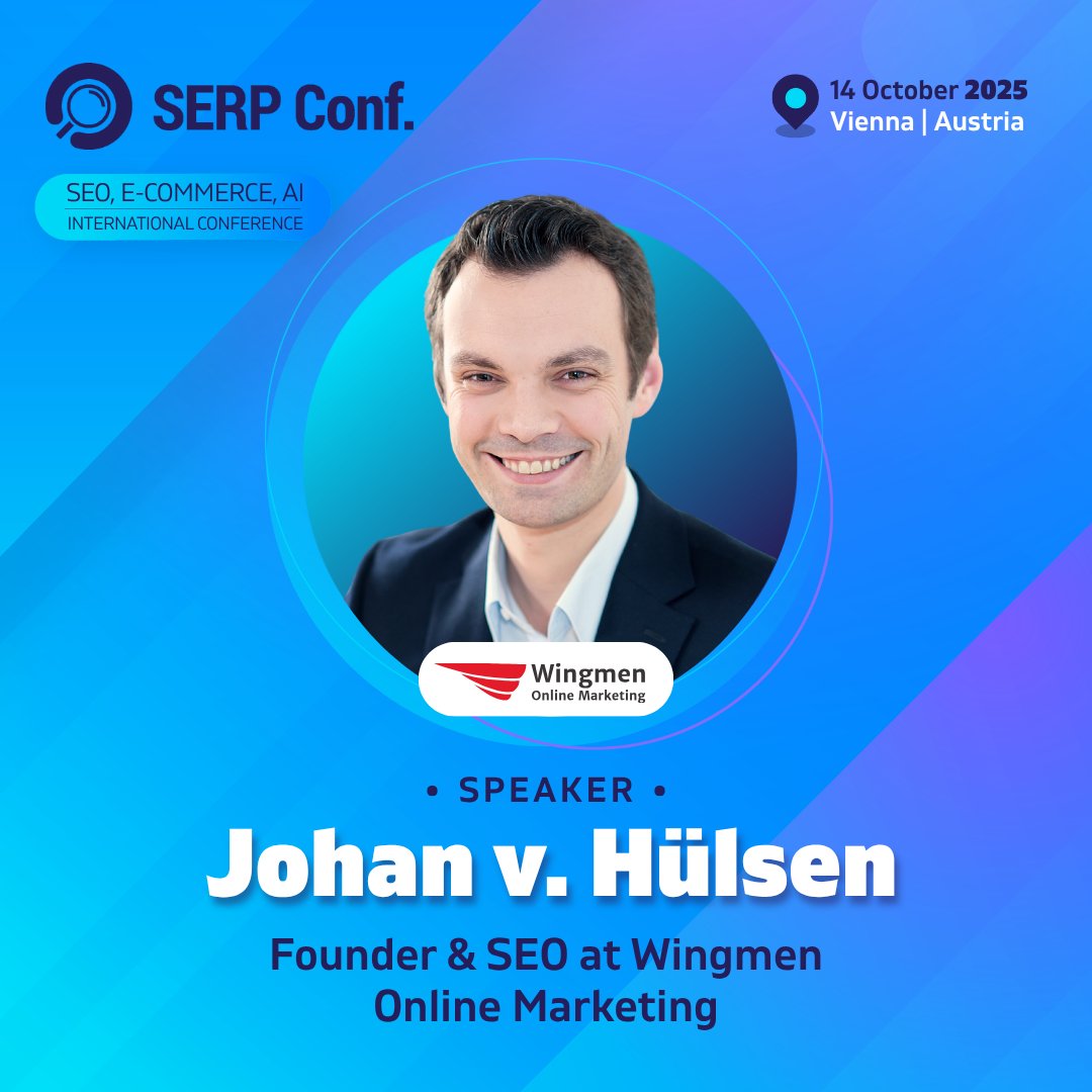 SERP Conf. (@serpconf) on Twitter photo 📢Johan v. Hülsen <a href="/Johanstormarn/">Johan Hülsen</a> is joining us at SERP Conf. Vienna 2025!
He is еxpert in technical SEO, strategy and user experience. At SERP Conf Vienna 2025, Johan will reveal the strategies that drive real SEO results.
See the full speaker lineup ➡ serpconf.com/vienna/ 📢Johan v. Hülsen <a href="/Johanstormarn/">Johan Hülsen</a> is joining us at SERP Conf. Vienna 2025!
He is еxpert in technical SEO, strategy and user experience. At SERP Conf Vienna 2025, Johan will reveal the strategies that drive real SEO results.
See the full speaker lineup âž¡ serpconf.com/vienna/