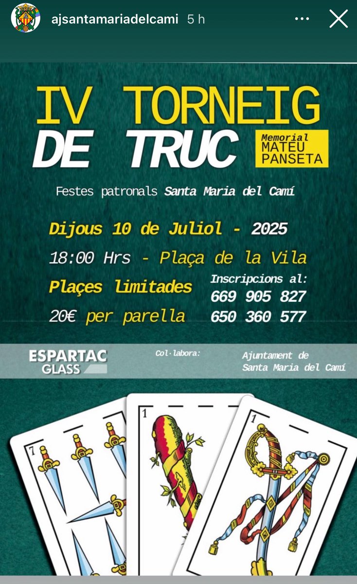 AjStaMariaCami's tweet photo. #truc
#santamariadelcamí https://t.co/e6UluVkcxg