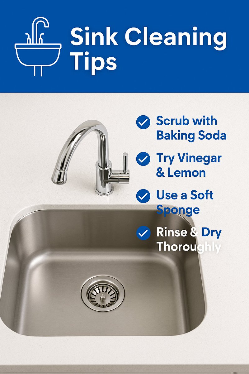 BondCleanSB's tweet photo. Shine Your Sink in Minutes!
#SinkCleaning #CleaningTips #HomeHacks #KitchenCare https://t.co/pTLF7JSUfo