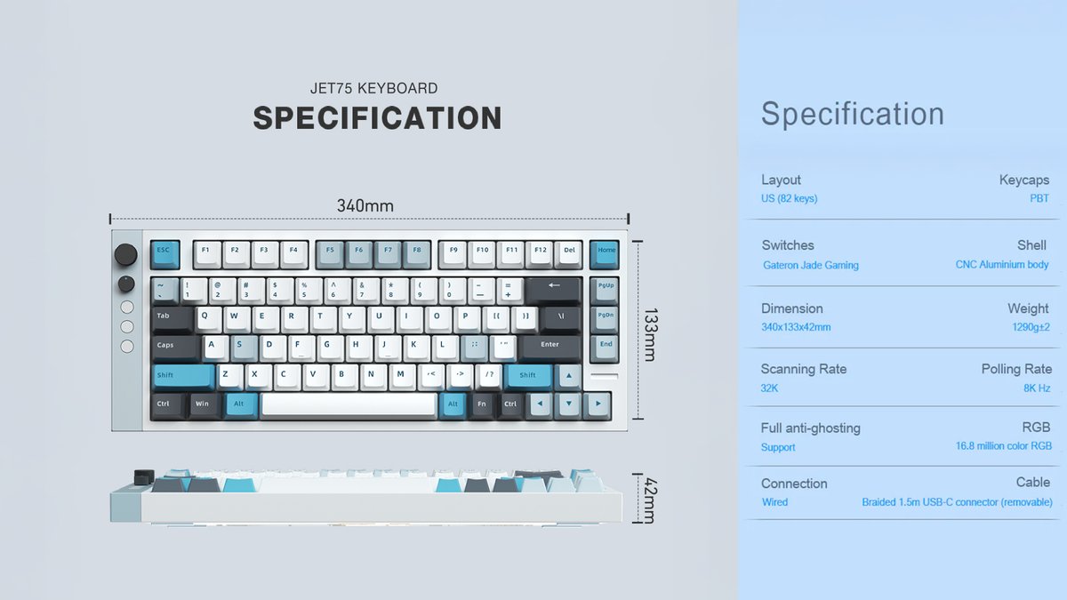 🎮新商品販売スケジュールのお知らせ🎮
「LAMZU Jet75 Magnetic Gaming Keyboard」

明日、6月27日(金)0時より販売開始！！

bestgears.co.jp

- ANSI配列(英字)、75％ / 82キー
- 0.01mm Rapid Trigger (SOCD) 
- 32,000Hz Scan Rate/8,000Hz Polling Rate
- WEBドライバー対応(日本語対応)