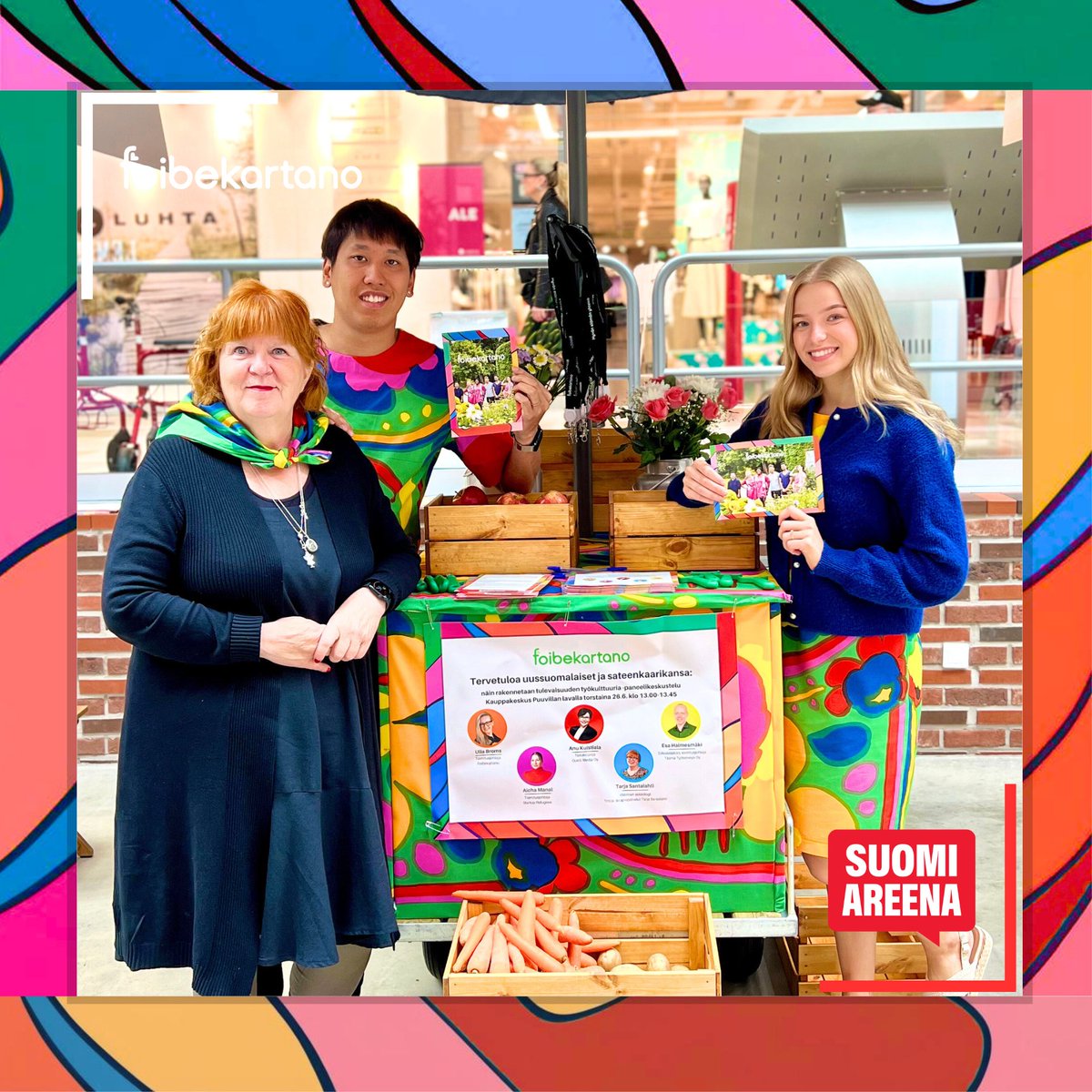 Tiedote: Foibekartano on mukana kolmatta kertaa SuomiAreenassa: ”Tervetuloa uussuomalaiset ja sateenkaarikansa - näin rakennetaan tulevaisuuden työkulttuuria” 

Lue tiedote: foibekartano.fi/ajankohtaista/…

#Foibekartano #HyvänElämänYhteisö #SuomiAreena <a href="/SuomiAreena/">SuomiAreena</a>