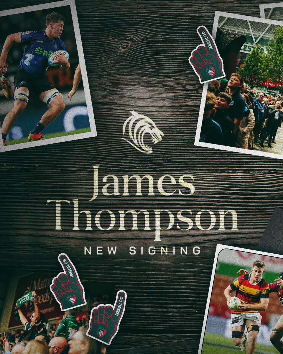 LeicesterTigers's tweet photo. James Thompson is joining The Club.

The versatile forward, capable of playing in the second row and back row, joins from Counties Manukau in New Zealand.

ℹ️ https://t.co/drTzLwMVyI | #COYT 🐯