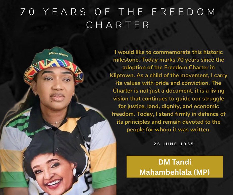 mahambehlala_t's tweet image. 70 Years of the Freedom Charter